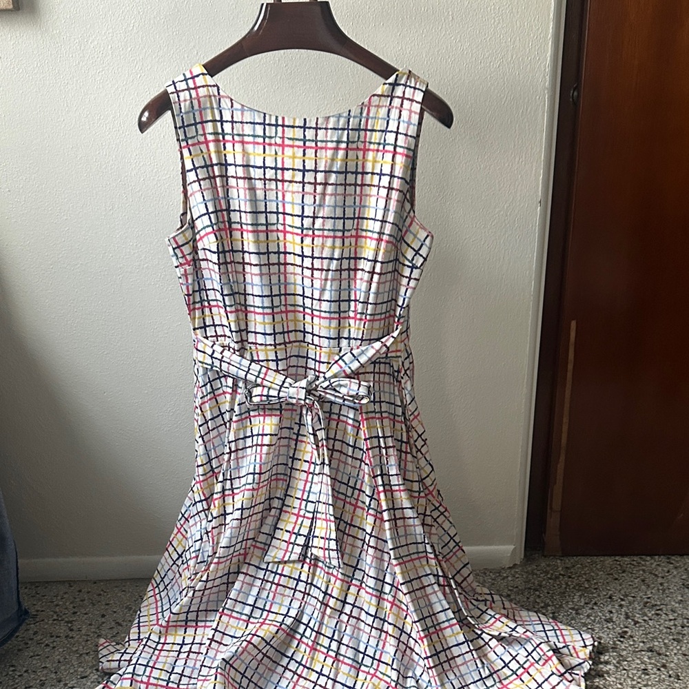 Modcloth Vibrant Plaid Midi Dress